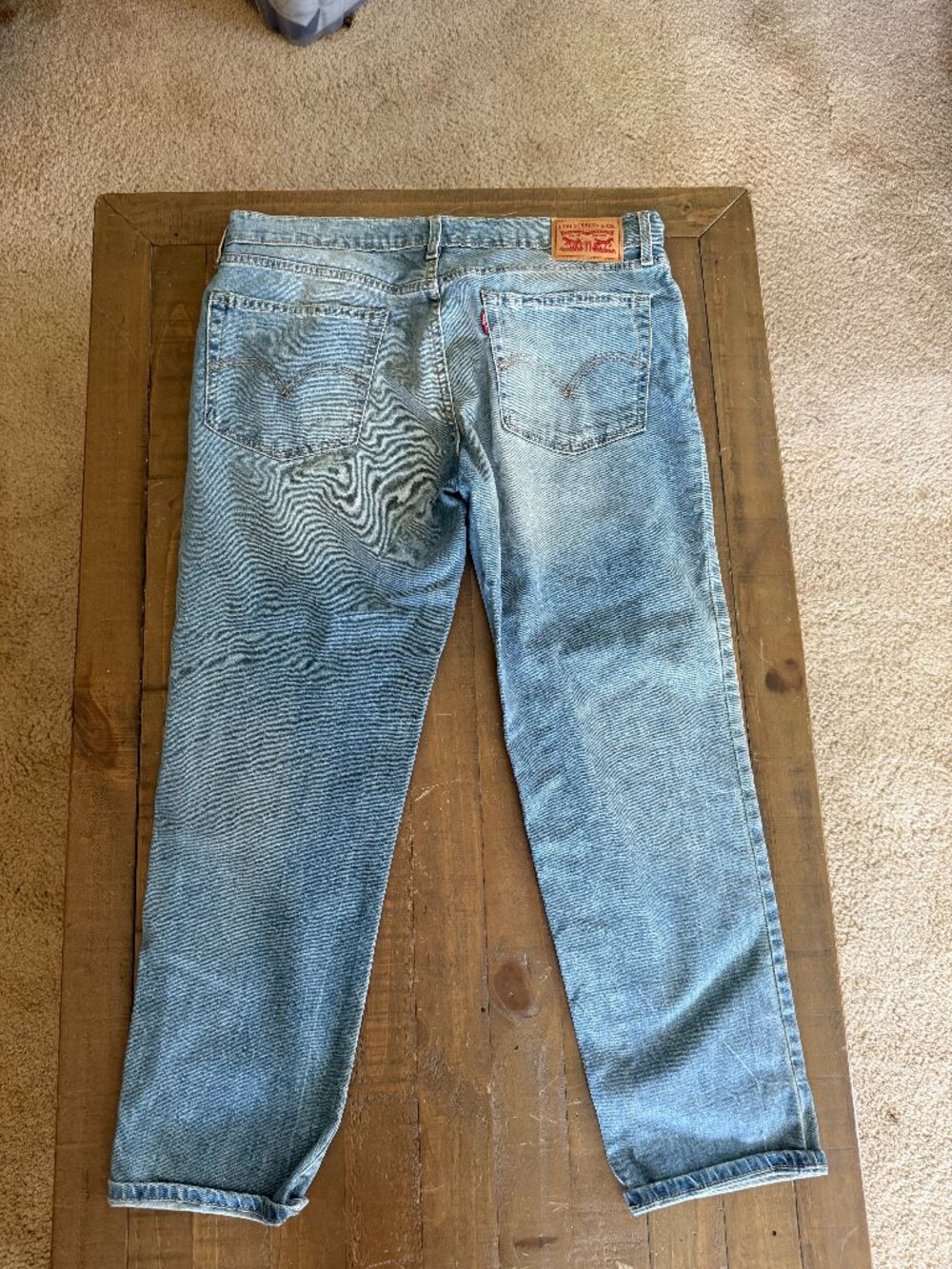 Womens LEVIS BOYFRIEND JEANS light blue sz 29 GREAT COND NICE